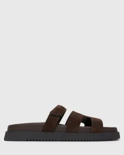 MARBELLA Suede Leather Footbed Sandals