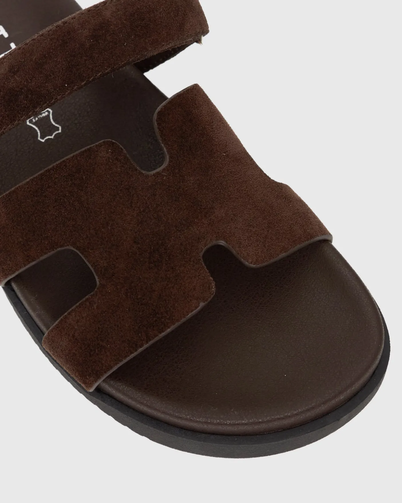 MARBELLA Suede Leather Footbed Sandals