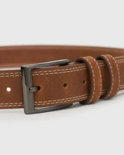 MENS LEATHER BELT SEAT S/M