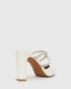 MINDY Diamante Pointed Toe Mules