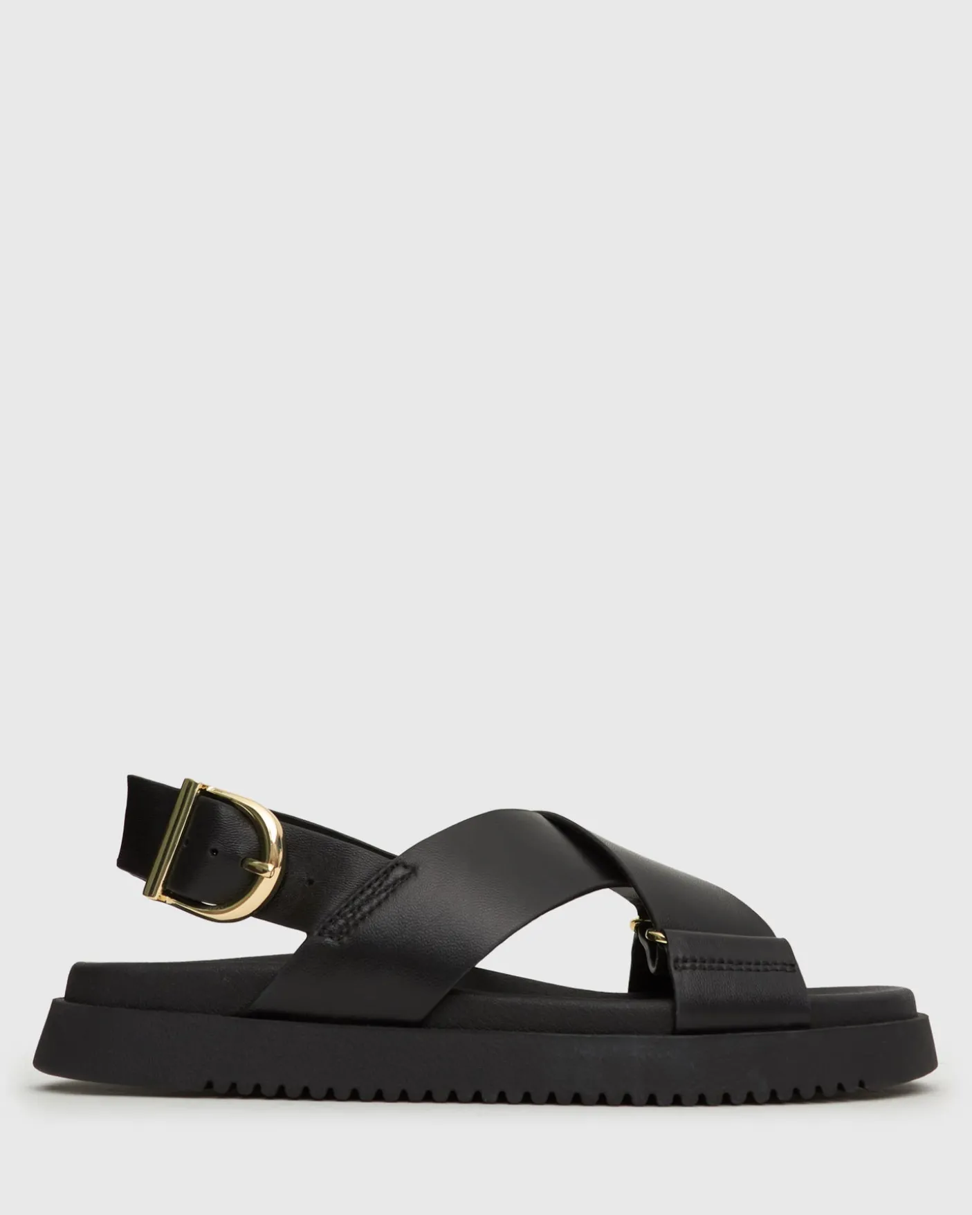 MYTH Crossover Strap Footbed Sandals
