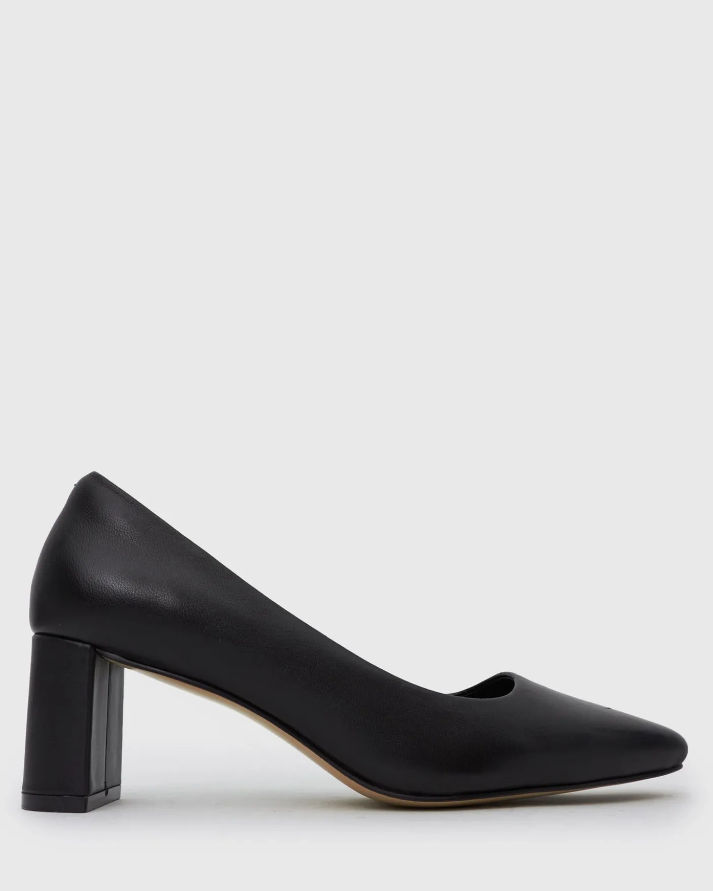 ORICAL Leather Low Block Heels