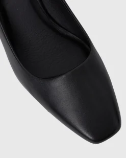 ORICAL Leather Low Block Heels