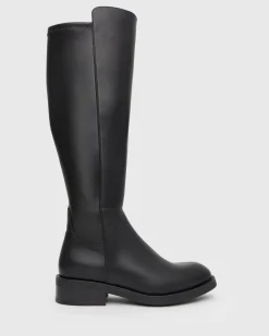 PIERCE Rounded Toe Knee-High Boots