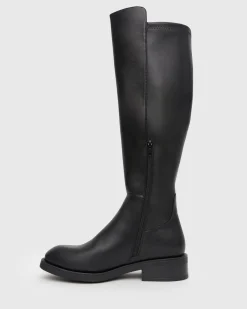 PIERCE Rounded Toe Knee-High Boots