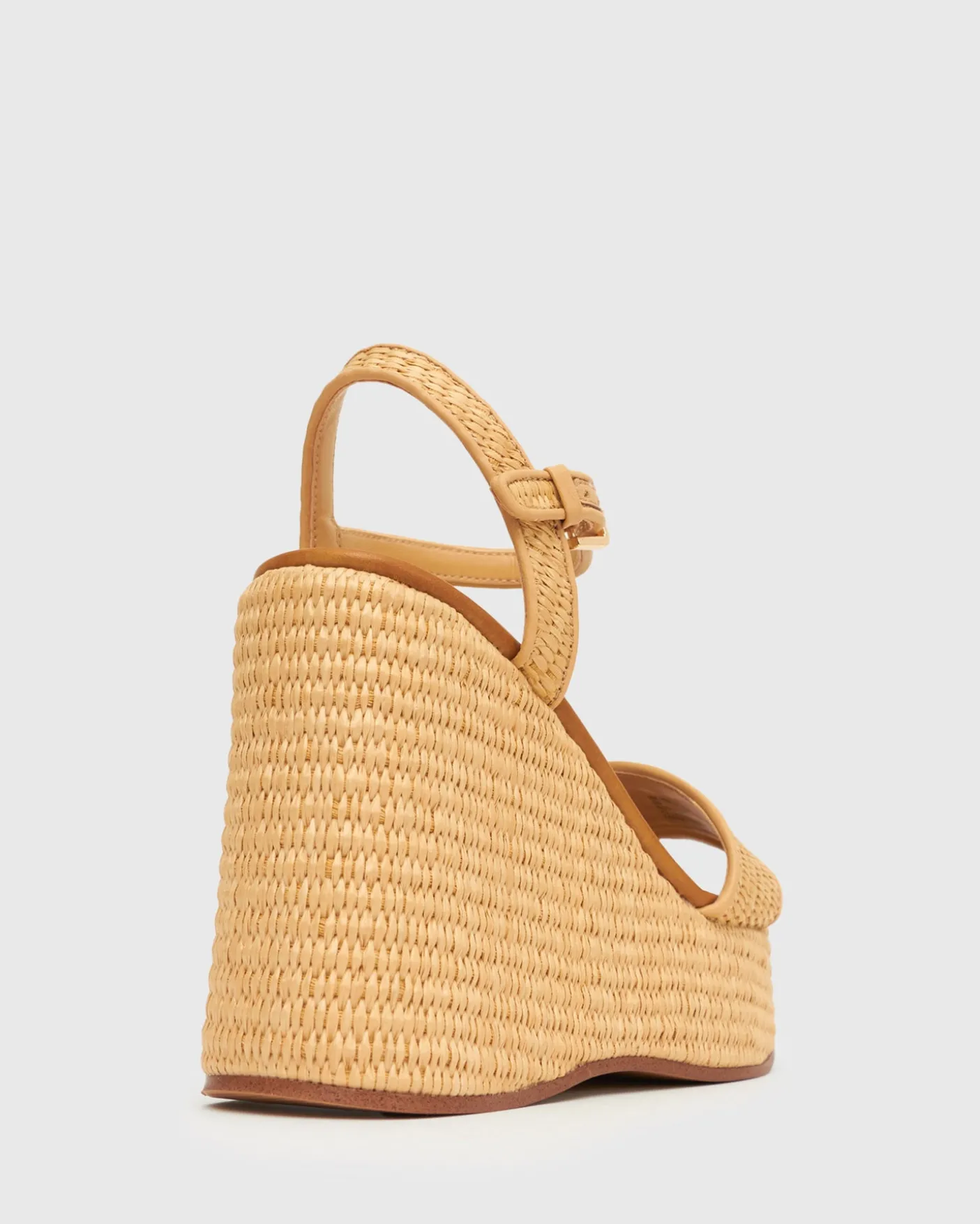 PRE-ORDER FAME Raffia Platform Wedges