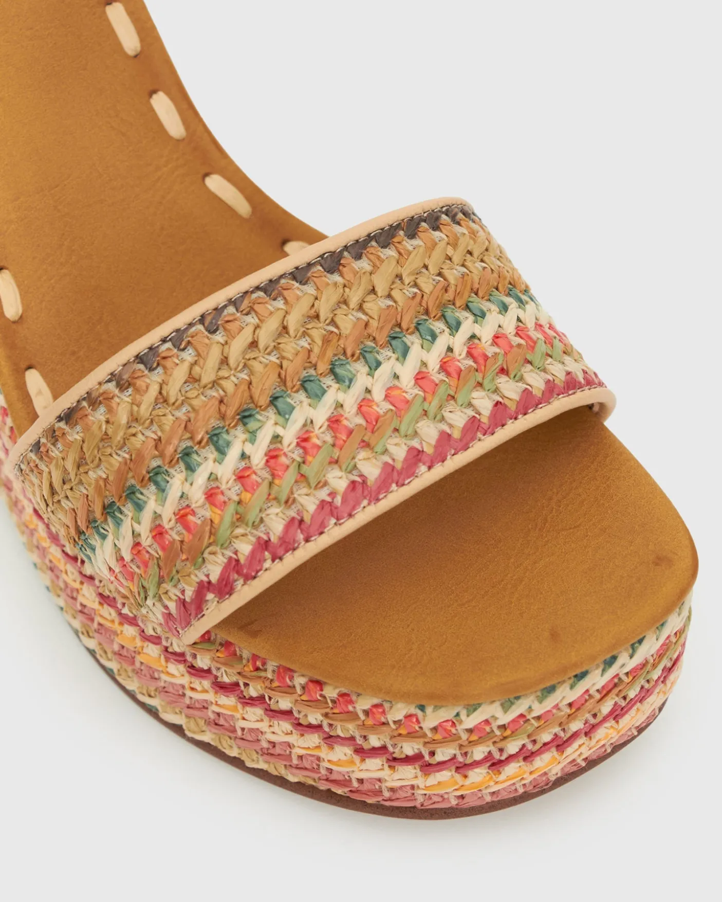 PRE-ORDER FAME Raffia Platform Wedges