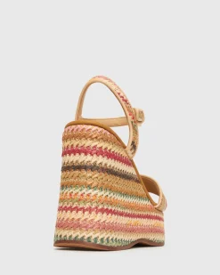 PRE-ORDER FAME Raffia Platform Wedges