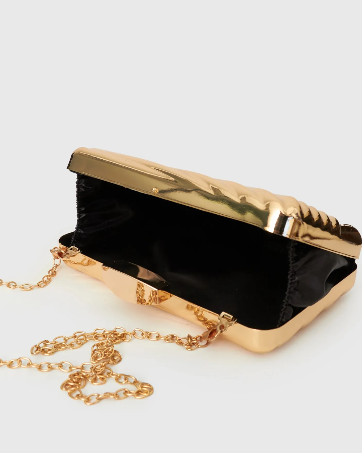 PRE-ORDER GOLDIE Metallic Clutch Bag