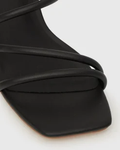 PRE-ORDER HALLIE Low Wooden Block Heel Mules