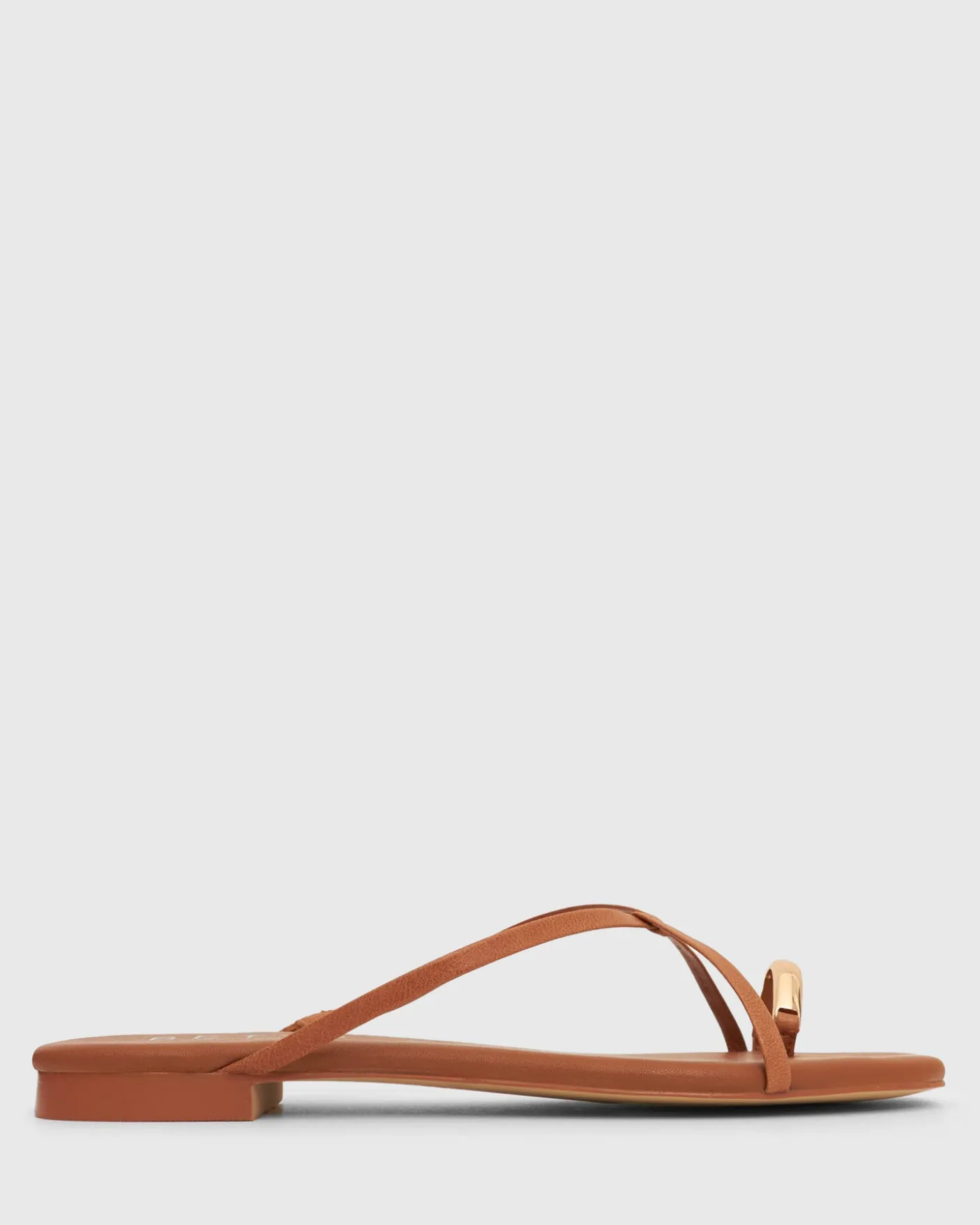PRE-ORDER MANTRA Leather Flat Strappy Sandals