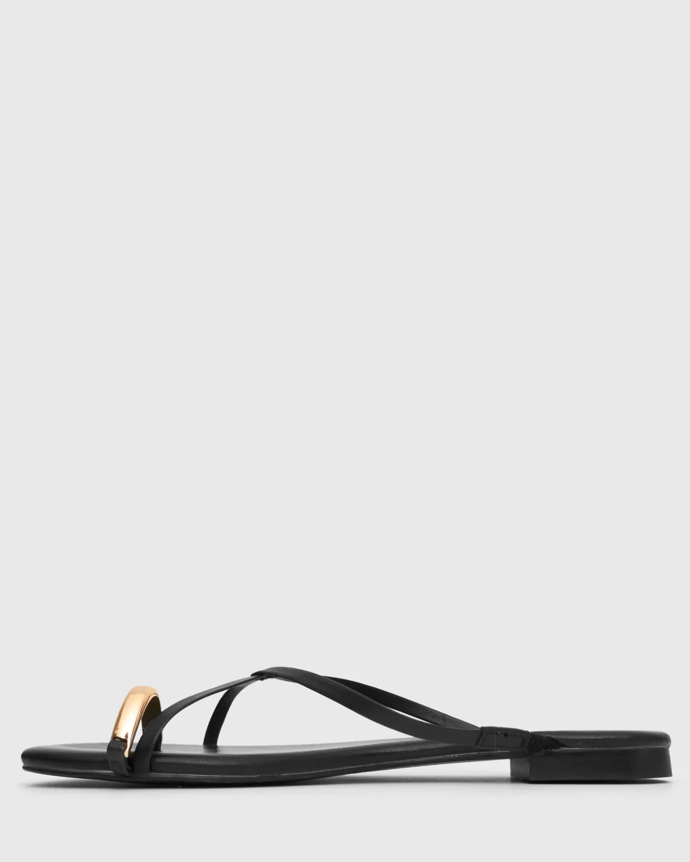 PRE-ORDER MANTRA Leather Flat Strappy Sandals