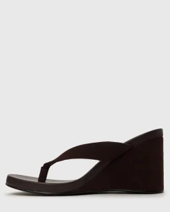 PRE-ORDER SABLE Wedge Thong Sandals