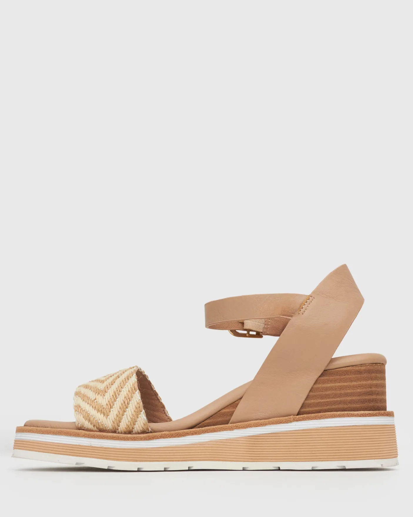 PRE-ORDER SANDREA Stacked Heel Wedges