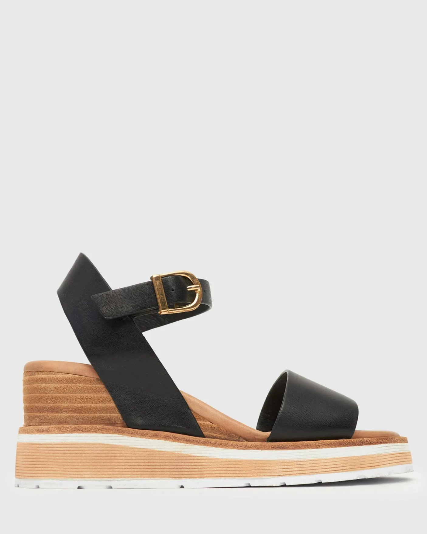 PRE-ORDER SANDREA Stacked Heel Wedges