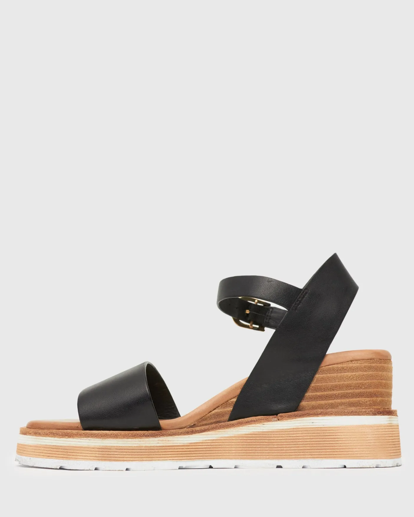 PRE-ORDER SANDREA Stacked Heel Wedges