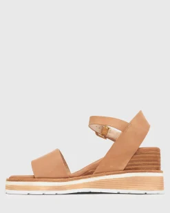 PRE-ORDER SANDREA Stacked Heel Wedges