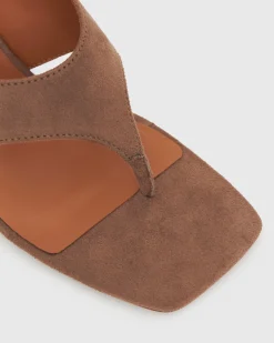 PRE-ORDER SELENE Square Toe Wedge Sandals