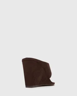 PRE-ORDER SELENE Square Toe Wedge Sandals