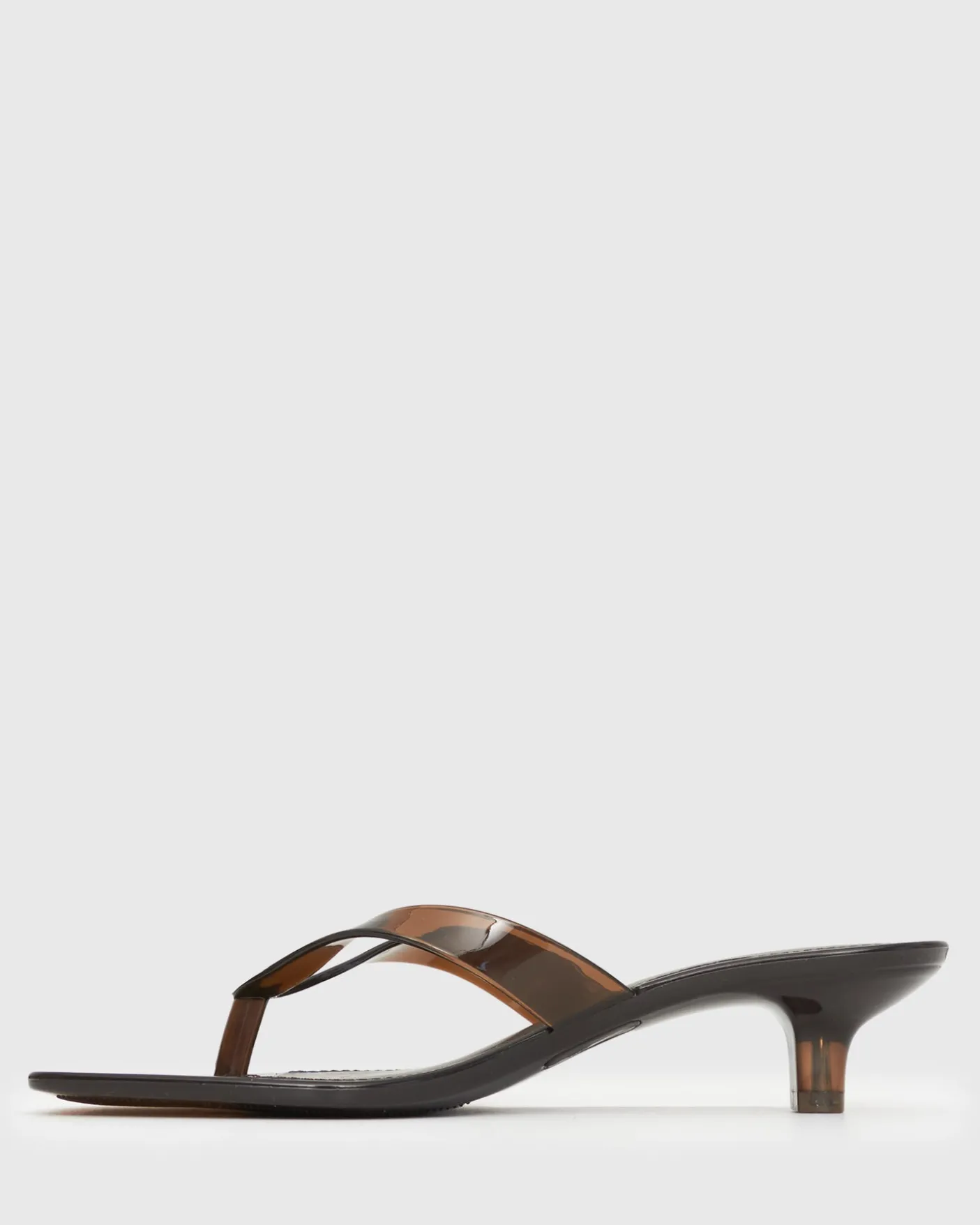 PRE-ORDER TYLA Jelly Kitten Heel Thong Sandals