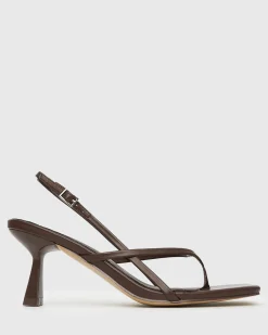 SIENA Strappy Thong Heel Sandals