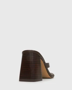 SUNDOWNER Leather Thong Mule Sandals