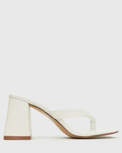 SUNDOWNER Leather Thong Mule Sandals