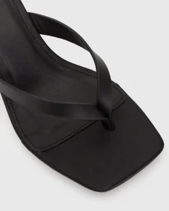 SUNDOWNER Leather Thong Mule Sandals