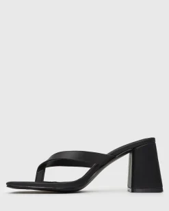 SUNDOWNER Leather Thong Mule Sandals