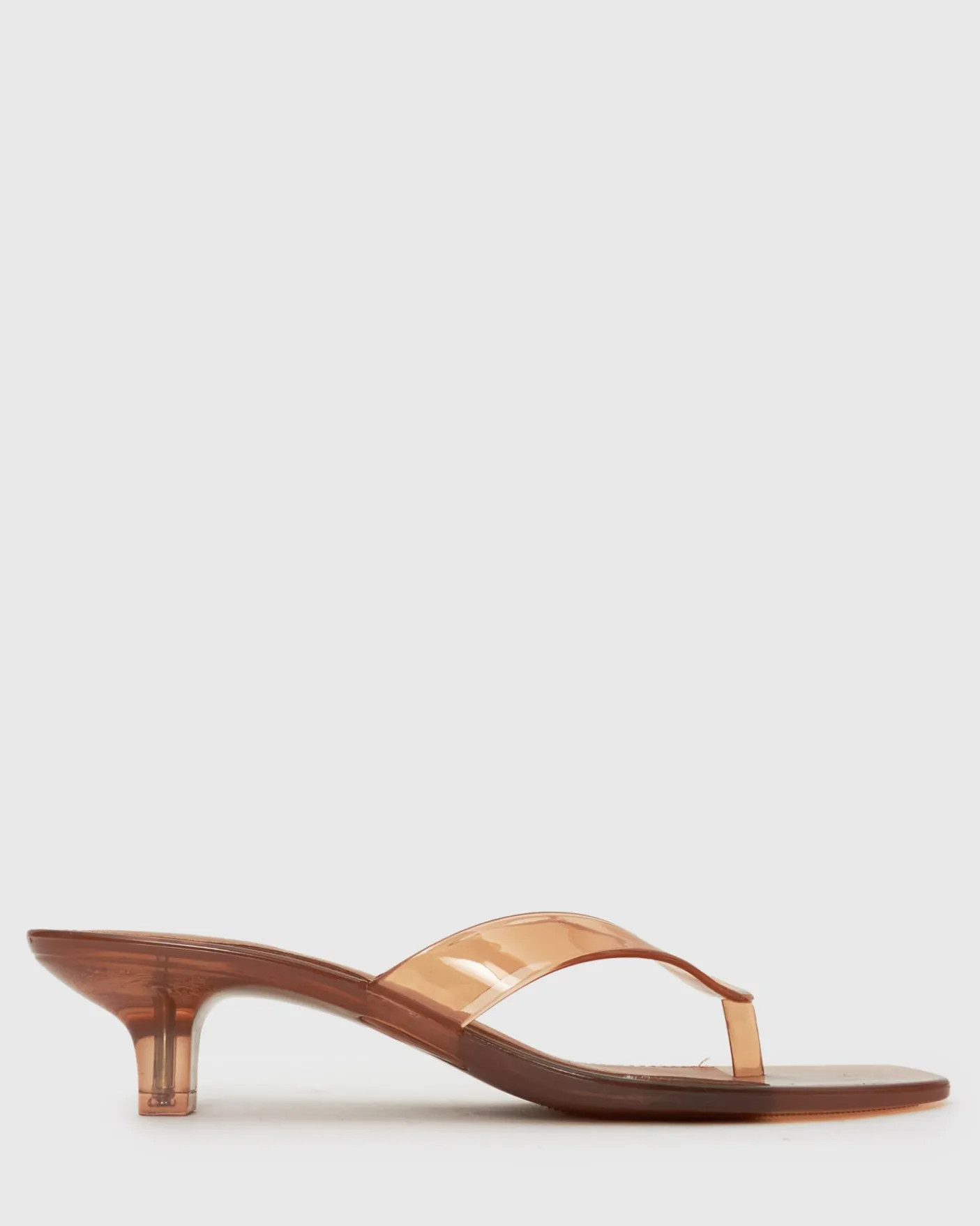 TYLA Jelly Kitten Heel Thong Sandals