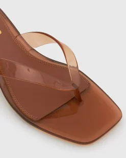 TYLA Jelly Kitten Heel Thong Sandals