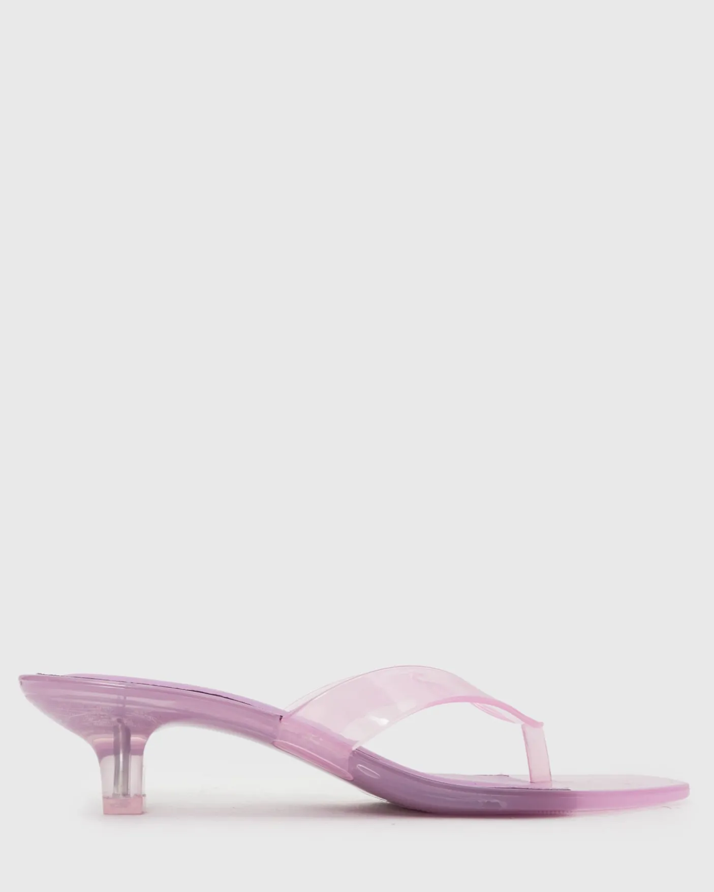 TYLA Jelly Kitten Heel Thong Sandals