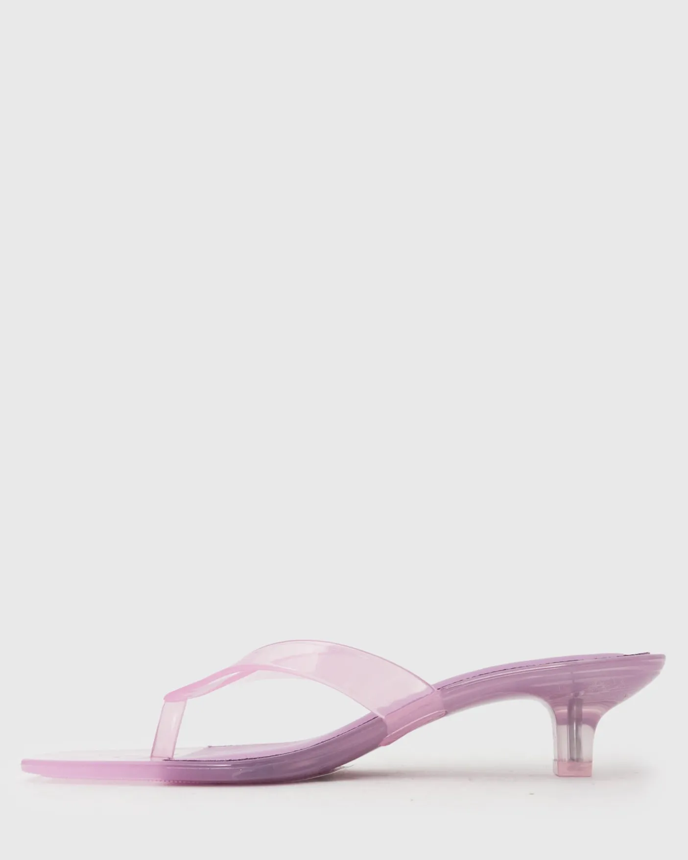 TYLA Jelly Kitten Heel Thong Sandals