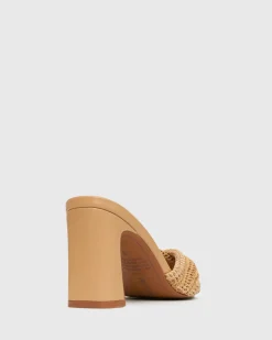UNITE Twist Front Block Heel Mules