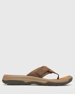 VICTOR Leather Thong Sandals
