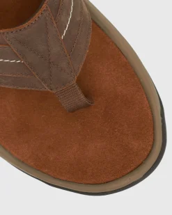 VICTOR Leather Thong Sandals
