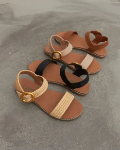 Wider Fit ATLANTA Vegan Flat Sandals