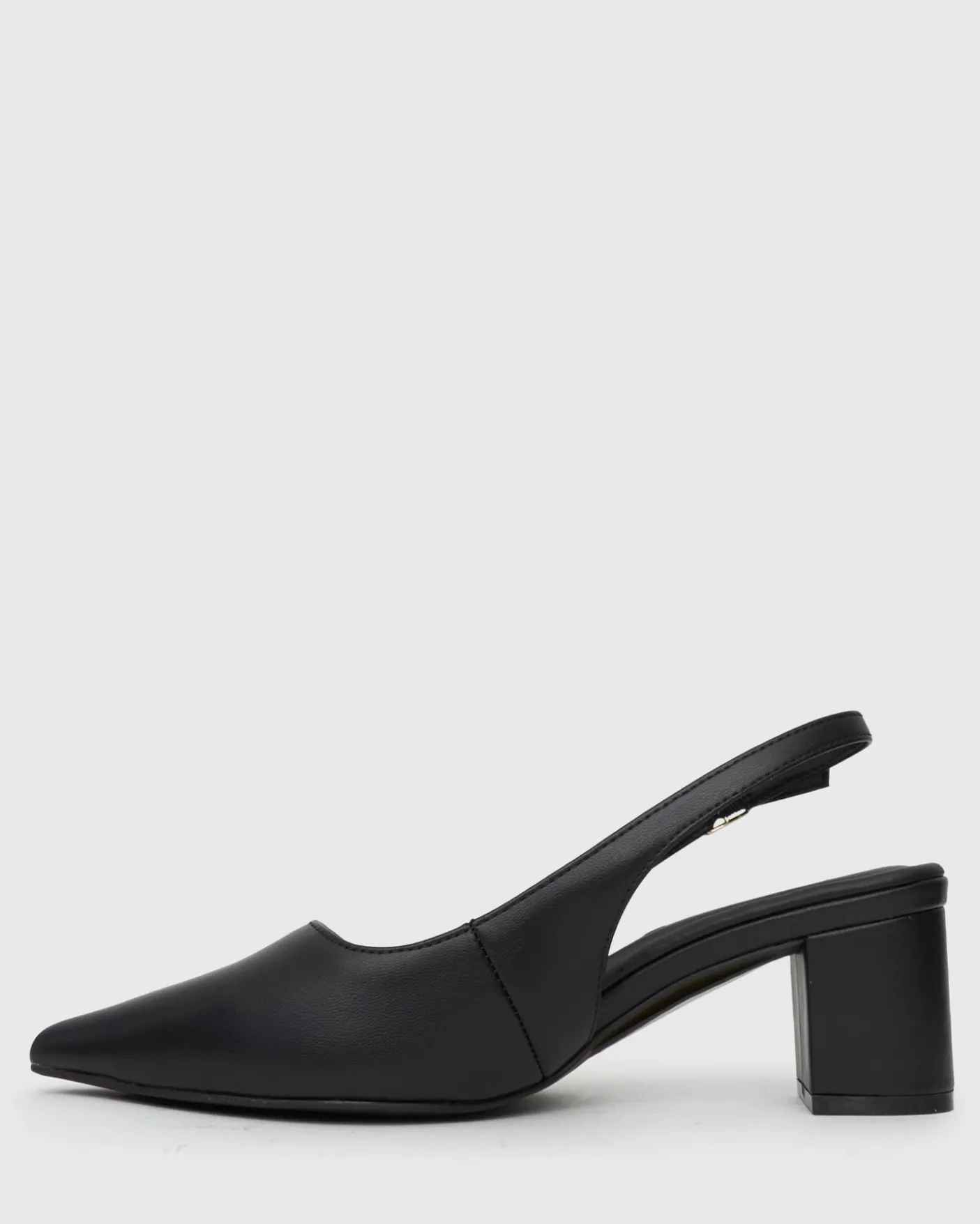 Wider Fit GUS Block Heel Slingback Pumps