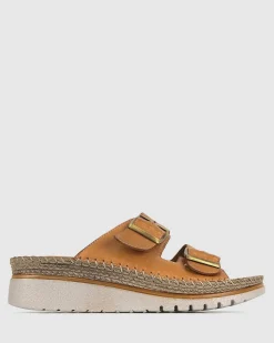 WISE Leather Wedge Espadrilles
