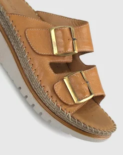 WISE Leather Wedge Espadrilles